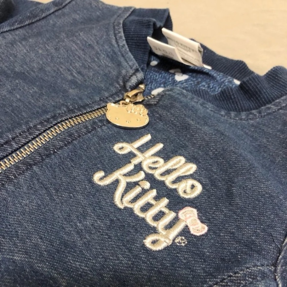 Hello Kitty 3T Embroidered Denim Jacket